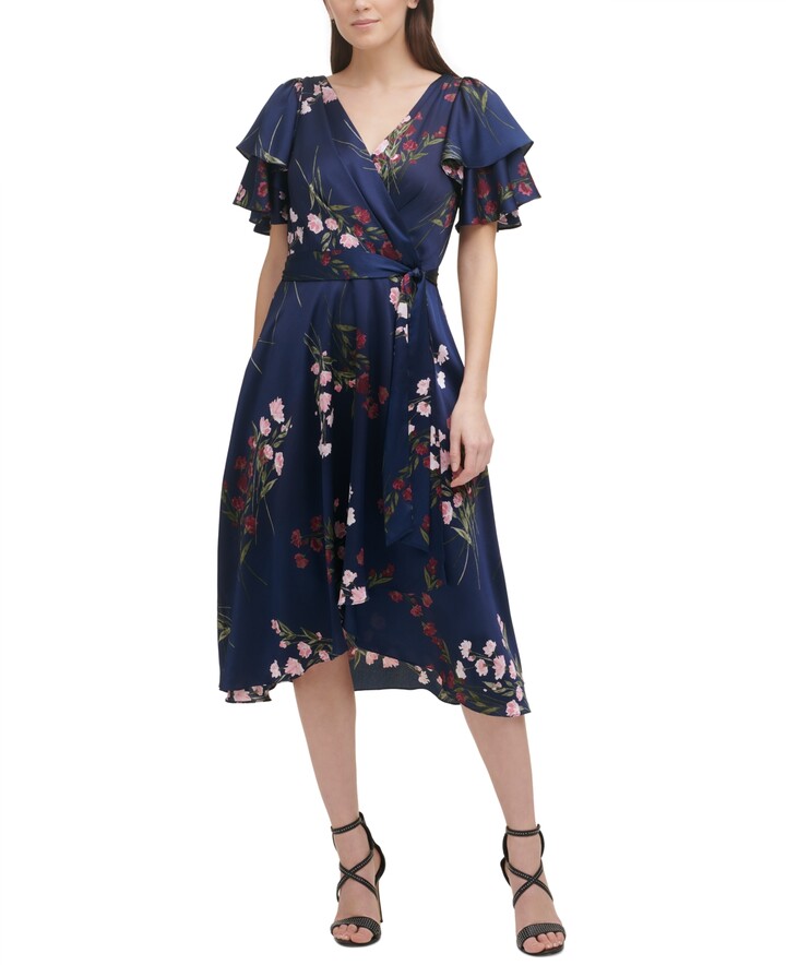 dkny blue dress