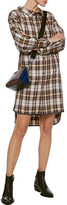 Thumbnail for your product : Maje Romel Checked Twill Mini Shirt Dress