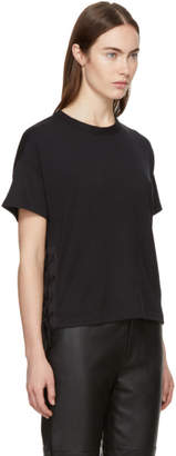 Rag & Bone Black Lace-Up T-Shirt