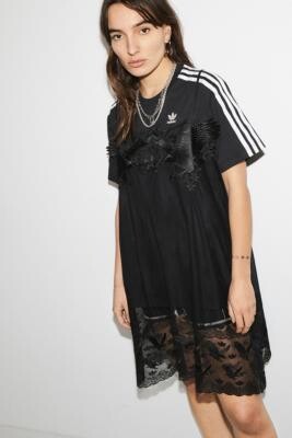 adidas X Dry Clean Only Black Lace T-Shirt Dress - Black UK 10 at Urban  Outfitters - ShopStyle