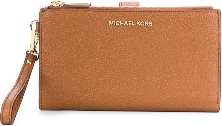 MICHAEL Michael Kors MICHAEL Jet Set leather clutch bag - ShopStyle Wallets  & Card Holders