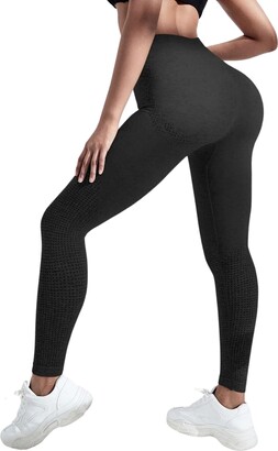Re Tech UK Womens Seamless High Waisted Gym Leggings Stretch Yoga Workout  Running Soft Comfortable Ladies Sports Pants Sculpting Compression  Activewear (Grey Marl - ShopStyle Trousers