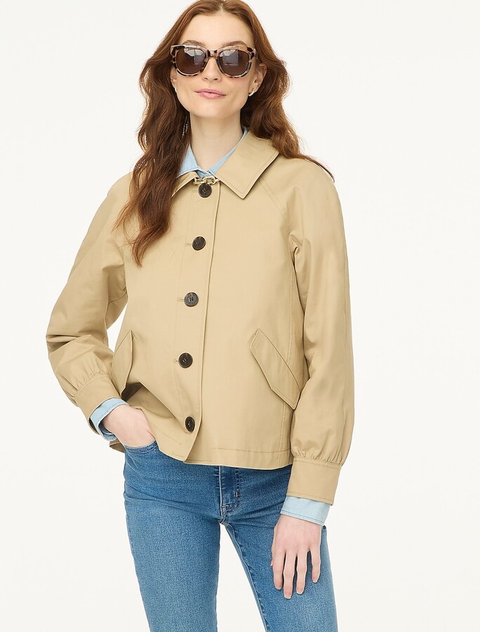 J.Crew Factory Short utility trench jacket