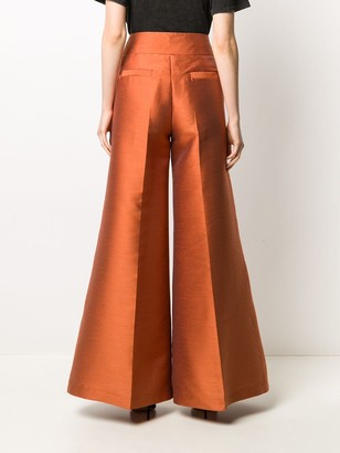 Pt01 High Waisted Wide-Leg Trousers