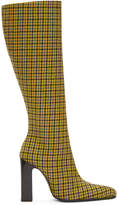 Thumbnail for your product : Balenciaga Yellow Houndstooth Tall Boots
