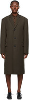 Thumbnail for your product : Lemaire Brown Wool Suit Coat