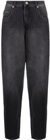 Thumbnail for your product : Love Moschino Embroidered Heart Cropped Jeans