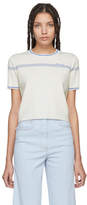 Thumbnail for your product : Miu Miu Off-White Short Sleeve Logo Sweater