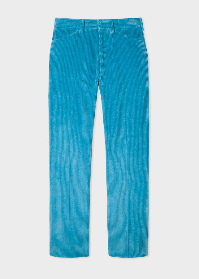 turquoise corduroy pants