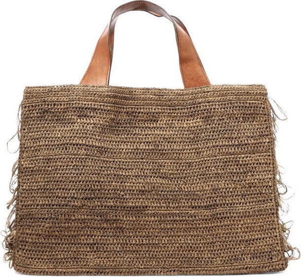 Ibeliv Onja Woven Fringed Tote Bag