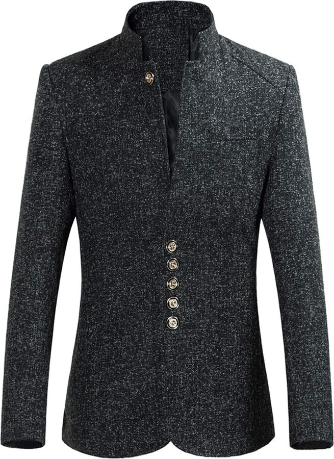 mandarin collar suit uk