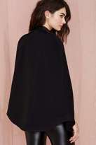 Thumbnail for your product : Factory Lovers and Friends Devon Wool Moto Cape