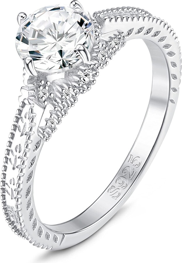 4.00 ct Center tw. 17.00 ct Charles Winston Sterling Silver and Cubic Zirconia Bridal Set