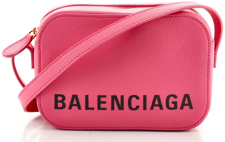 Balenciaga Logo Ville Camera Bag Leather XS - ShopStyle