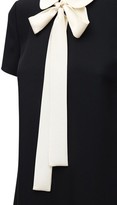 Thumbnail for your product : RED Valentino Crepe Envers Satin Mini Dress W/Bow