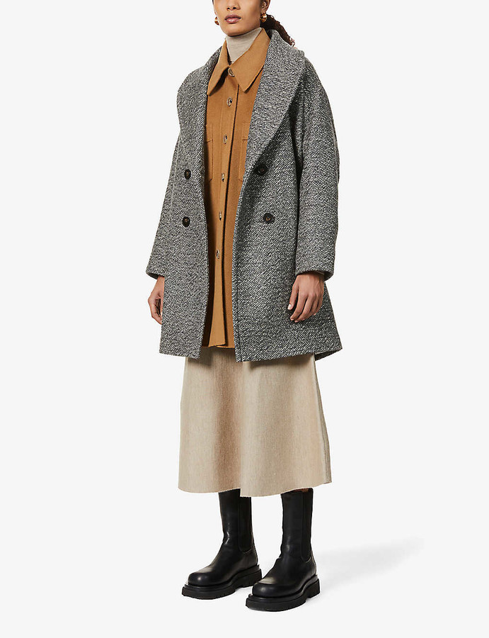 Sessun Audrey 20 double-breasted wool-blend coat - ShopStyle Outerwear