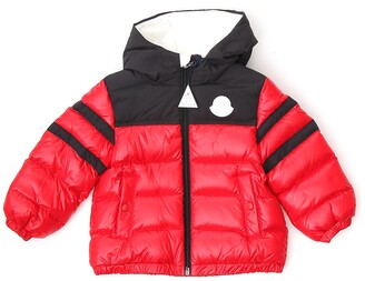 moncler red black jacket