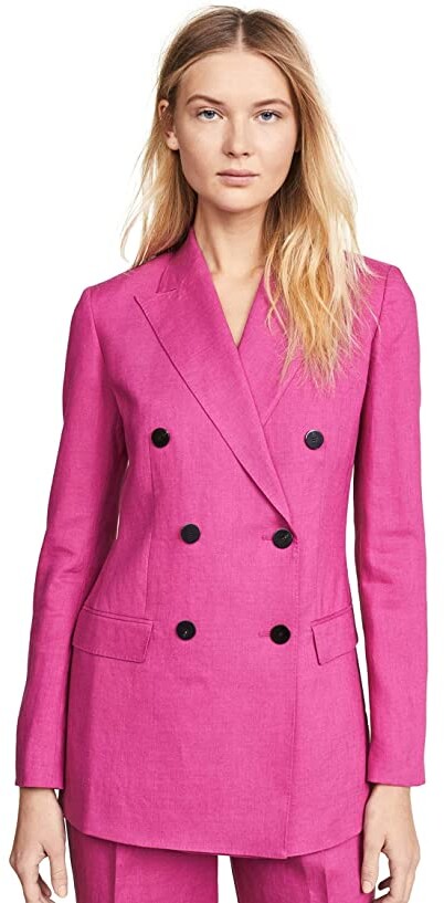 theory pink blazer