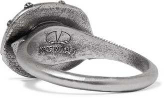Valentino Burnished Silver-tone Ring