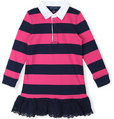 Thumbnail for your product : Ralph Lauren Striped cotton dress 7-16 years