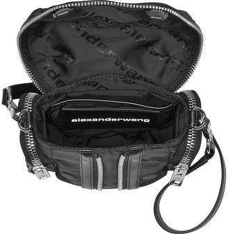 Alexander Wang Micro Marti Black AW Jacquard Logo Shoulder Bag
