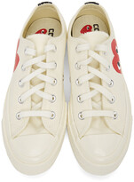 Thumbnail for your product : Comme des Garçons PLAY Off-White Converse Edition Half Heart Chuck 70 Low Sneakers