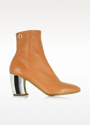 Proenza Schouler Tan Leather w/Mirror High Heel Boot