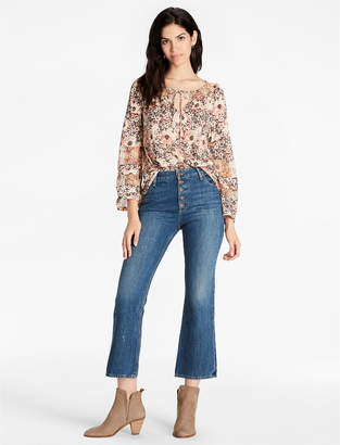 Lucky Brand FLORAL WOVEN MIX PEASANT