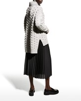 Thumbnail for your product : Lela Rose Dotted Turtleneck Wool Sweater