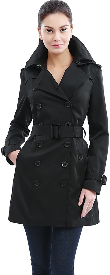 Ladies hooded trench raincoat Clearance