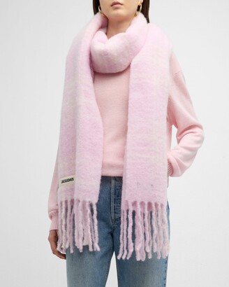 Jacquemus L'echarpe Carro Wool & Mohair-Blend Scarf - ShopStyle