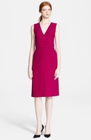 Thumbnail for your product : Victoria Beckham Victoria, Wool Crepe Midi Dress