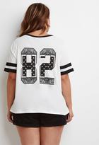 Thumbnail for your product : Forever 21 Plus Size Varsity-Striped Bandana Print Tee