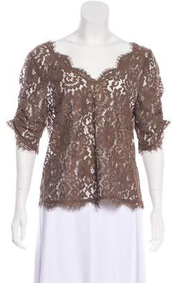 Joie Short Sleeve Lace Top