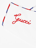 Thumbnail for your product : Gucci Stripe-Trimmed Cotton Pocket Square