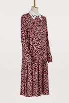 Thumbnail for your product : VIVETTA Leopard print cat collar dress