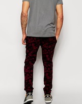 Thumbnail for your product : Farah Joggers with Paint Smudge Print