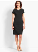 Thumbnail for your product : Talbots Embroidered Ponte Sheath Dress