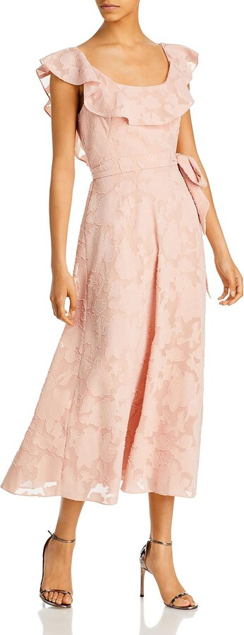Pink Cold-shoulder Dress