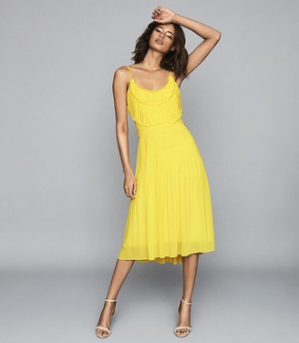 Reiss thora dress yellow Clearance