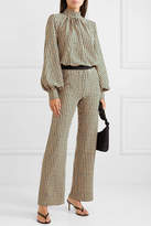 Thumbnail for your product : Stine Goya Chandler Checked Seersucker Flared Pants