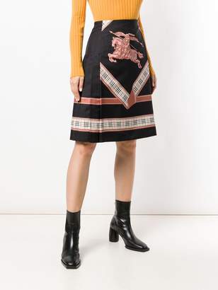 Burberry Archive scarf print skirt