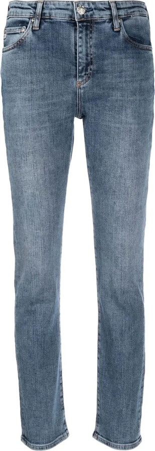 AG Jeans High-Rise Straight-Leg Jeans