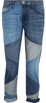 Thumbnail for your product : Current/Elliott Patchwork Low-Rise Boyfriend Jeans