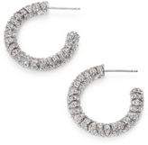 Thumbnail for your product : Adriana Orsini Zen Pave Crystal Silvertone Hoop Earrings/1