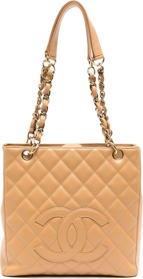 Chanel Petite Shopping Tote calfskin tote - ShopStyle