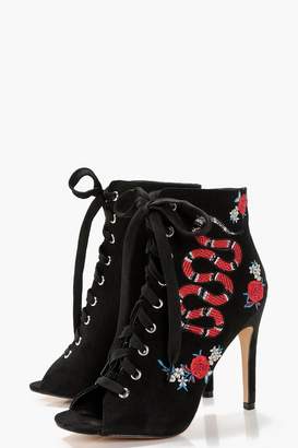boohoo Lace Up Boots