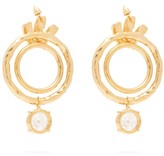 Thumbnail for your product : ATTICO Banded Nonna Earrings - Gold