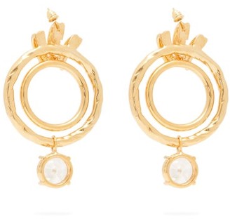 ATTICO Banded Nonna Earrings - Gold