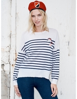 Thumbnail for your product : Sundry Striped Crew Patch Sweater